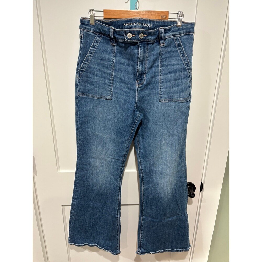 American Eagle Super High Rise Flare Jeans Size 16